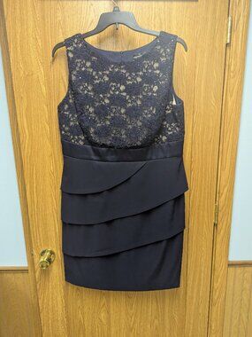 Navy blue cocktail dress